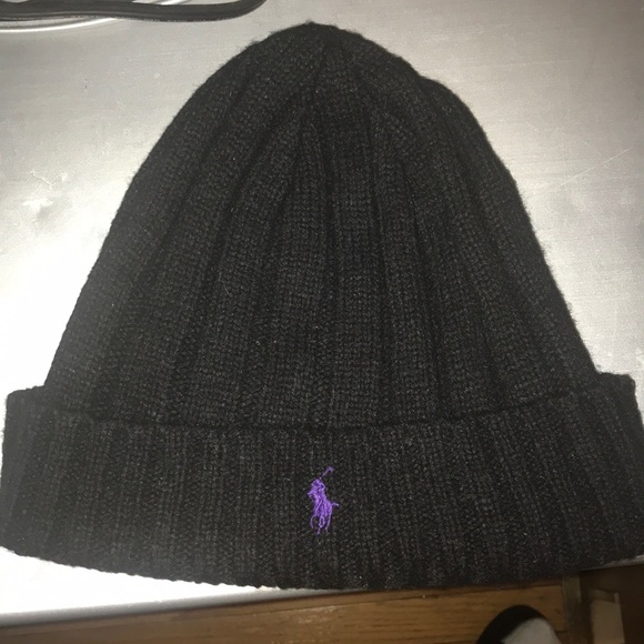 black and purple ralph lauren hat